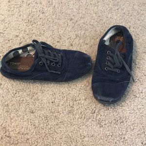 Toms blue corduary shoes